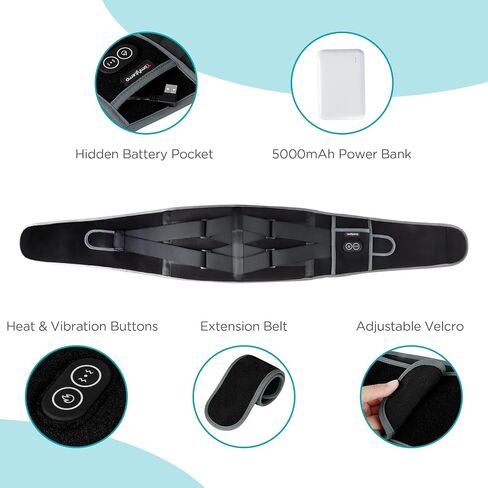 comfytemp cordless وسادة التسخين مع مدلك لتخفيف آلام الظهر ، مدلك أسفل الظهر المحمولة FSA HSA مؤهلة يمكن ارتداؤها ، هدايا عيد الأب ، هدايا عيد ميلاد لأبي أمي الرجال ، 3 حرارة السيارات 58 " in Saudi Arabia