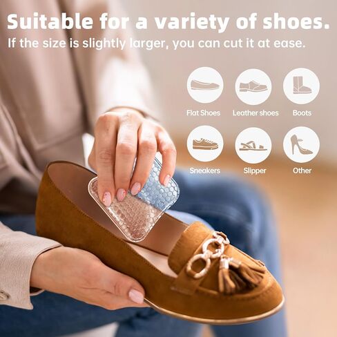 Arch Support Inserts Women for Flat Feet, Gel Arch Inserts for Plantar Fasciitis Relief, Non-Slip Arch Support Pads, Two-Option of Different Heights (High-Clear) in Kuwait