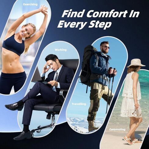 Arch Support Inserts Women for Flat Feet, Gel Arch Inserts for Plantar Fasciitis Relief, Non-Slip Arch Support Pads, Two-Option of Different Heights (High-Clear) in Kuwait