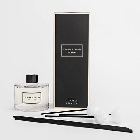 CULTURE & NATURE Reed Diffuser Set 6.7oz (200ml) Clean Cotton Scented Diffuser with Sticks Home Fragrance Reed Diffuser for Bathroom Shelf Decor in Saudi Arabia