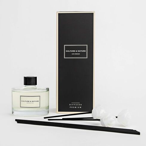 CULTURE & NATURE Reed Diffuser Set 6.7oz (200ml) Clean Cotton Scented Diffuser with Sticks Home Fragrance Reed Diffuser for Bathroom Shelf Decor in Kuwait