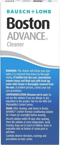 Boston Advance Contact Lens Solution by Bausch+ Lomb, for Gas Permeable Contact Lenses, 1 Fl Oz (Packaging May Vary) in Saudi Arabia