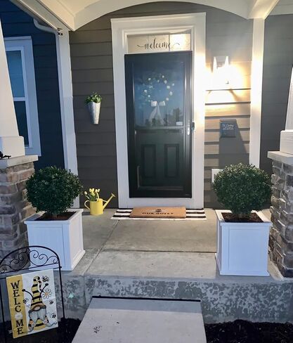 Artificial Boxwood Ball Bush 27" Tree UV Resistance Rated with Spike. Easy to Push in The Ground.Plant Looks Great in a Planter Anywhere. Indoor/Outdoor Decor 2 Pack in Saudi Arabia