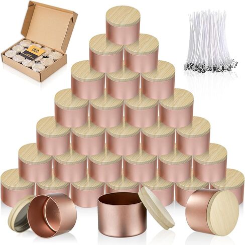 Candle Tins Jars Container Vessels for Making 4 8 Oz Black Empty Candle Tins Can Gift Box Packaging Plate with Lids Wax Container Bulk Making DIY Candle Supplies Accessories(Black,4oz,12pcs) in Saudi Arabia