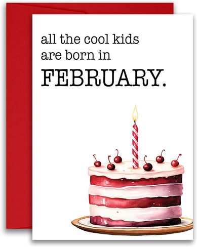 Birthday Month Birthday Cake Greeting Card 5x7 inches w/Envelope (June) in Saudi Arabia