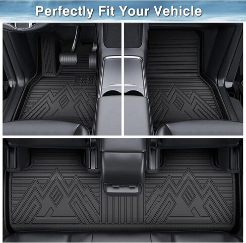 Mixsuper 1st Row Floor Mats Compatible with 2020-2023 Chevrolet Corvette C8 All Weather Custom Fit Floor Liners First Row Mat Liner Set Black in Kuwait