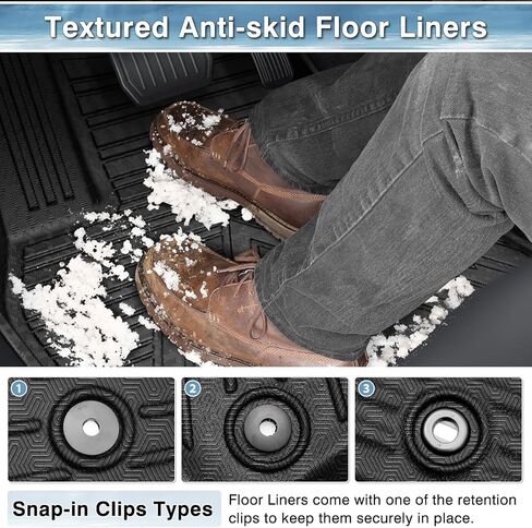 Mixsuper 1st Row Floor Mats Compatible with 2020-2023 Chevrolet Corvette C8 All Weather Custom Fit Floor Liners First Row Mat Liner Set Black in Kuwait