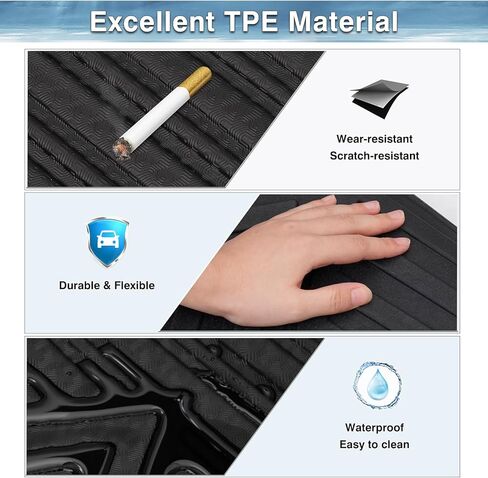 Mixsuper 1st Row Floor Mats Compatible with 2020-2023 Chevrolet Corvette C8 All Weather Custom Fit Floor Liners First Row Mat Liner Set Black in Kuwait