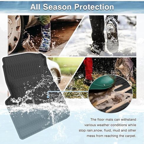 Mixsuper 1st Row Floor Mats Compatible with 2020-2023 Chevrolet Corvette C8 All Weather Custom Fit Floor Liners First Row Mat Liner Set Black in Kuwait