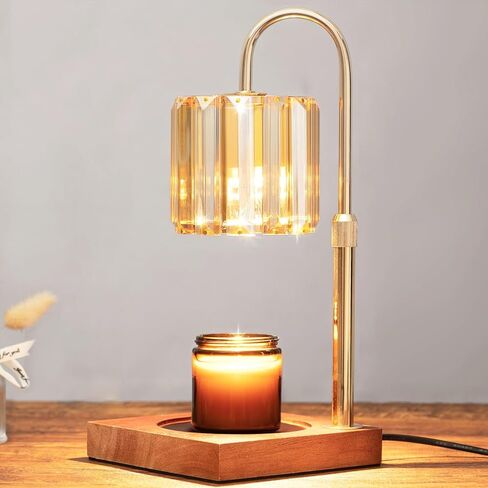 شمعة دافئة مصباح مع مؤقت ، شمعة كهربائية قابلة للضايق Wamer قابلة للتعديل ، مصباح شمعة حديثة زجاجية ، أسود ، ديكور المنزل الأنيق in Kuwait
