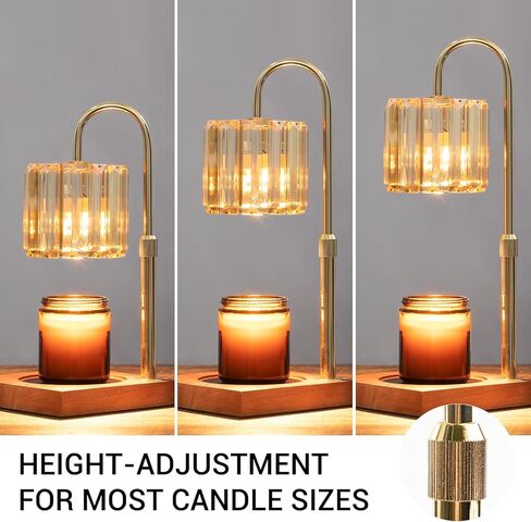 شمعة دافئة مصباح مع مؤقت ، شمعة كهربائية قابلة للضايق Wamer قابلة للتعديل ، مصباح شمعة حديثة زجاجية ، أسود ، ديكور المنزل الأنيق in Kuwait