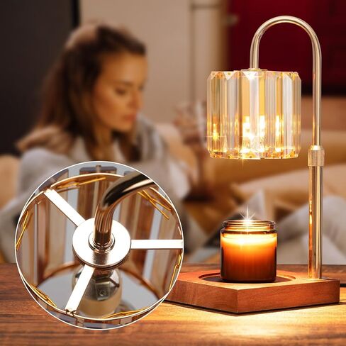 شمعة دافئة مصباح مع مؤقت ، شمعة كهربائية قابلة للضايق Wamer قابلة للتعديل ، مصباح شمعة حديثة زجاجية ، أسود ، ديكور المنزل الأنيق in Kuwait