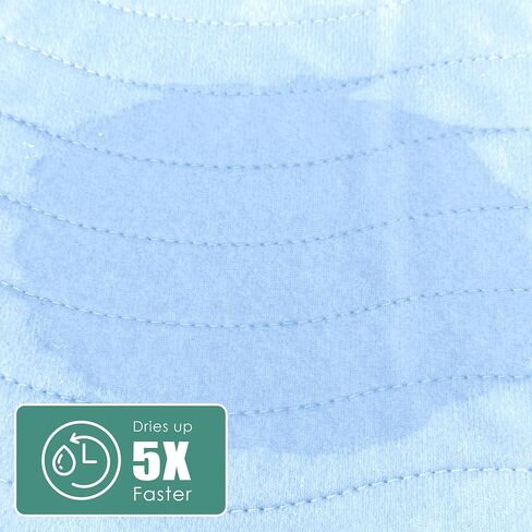 Cosy Family Waterproof Washable Underpads, 34" x 36" - Heavy Absorbency Reusable Bedwetting Incontinence Pads for Adults, Elderly and Pets - Protective Pad, Blue and Green, (Pack of 4) in Saudi Arabia