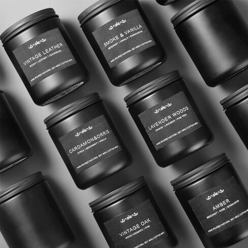 Scented Candles for Men, 6-Pack Candles for Home Scented, 42oz, 300 Hours Burning Time Long-Lasting Aroma — The Masculine Men Candle, Perfect for Boyfriend, Him, Father Aromatherapy Gift in Saudi Arabia