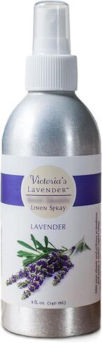 Victoria's Lavender Pillow and Linen Spray Sleep Better Tonight, Pure Lavender Essential Oil Handmade in Oregon, Made in USA (8 oz) in Saudi Arabia