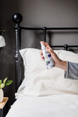 Victoria's Lavender Pillow and Linen Spray Sleep Better Tonight, Pure Lavender Essential Oil Handmade in Oregon, Made in USA (8 oz) in Saudi Arabia
