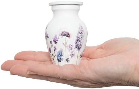 Cremation Urns for Human Ashes Adult Female | Human Urn for Ashes for Women | Decorative for Cremation, Funeral, Burial, Home | Handcrafted Large Size - Wildflower in Kuwait