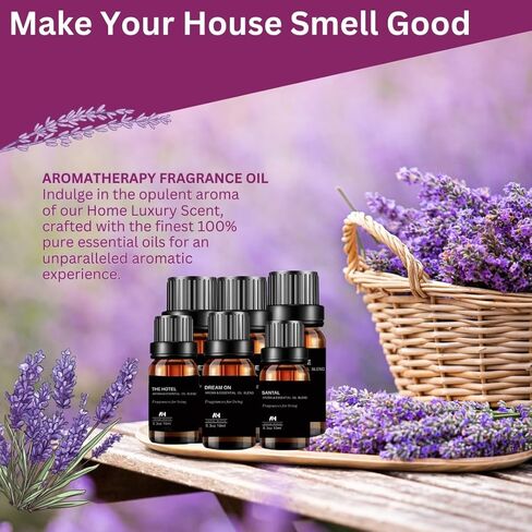 Baccarat Rouge Diffuser Oil 10ml – Luxury Hotel Scent for Home – Saffron, Jasmine, Ambergris & Oakmoss – Long Lasting Essential Oil Blend – HVAC & Ultrasonic Diffuser Refill in Kuwait