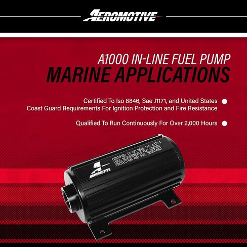 Aeromotive 11101 Red Fuel Pump (A1000 - EFI or Carbureted Applications) in Saudi Arabia