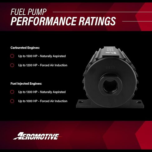 Aeromotive 11101 Red Fuel Pump (A1000 - EFI or Carbureted Applications) in Saudi Arabia
