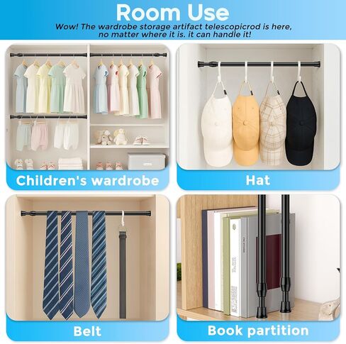 Tension Curtain Rod 12-20inches Small Tension Rods White Adjustable Spring Tension Curtain Rods 2 Pack Mini Curtain Rod Short for Cupboard Closet Rod Kitchen Drawers No Drill Cupboard Cabinets in Saudi Arabia