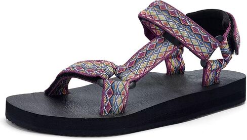 صنادل نسائية صنادل صيفية كاجوال للنساء مع نعل داخلي لحصيرة اليوجا ودعم قوس القدم، أحذية مائية خفيفة الوزن في الهواء الطلق in Kuwait