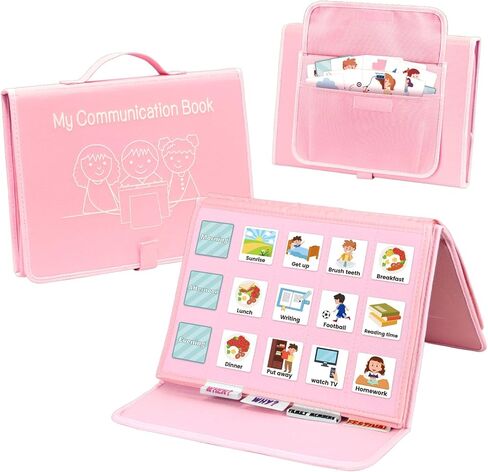 Pecs Visual Communication Book, Communication Board for Nonverbal Kids, 203 Organ Counting Animals Communication Cards, Autism Speech Therapy Materials, Toddler Behavior Book for Home School in Kuwait