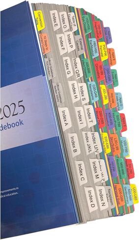 Laminated Book Tabs for CPT 2025 Professional Edition (AMA Version) – Durable, Color-Coded, and Repositionable Sticky Tabs – Includes Alignment Card & Blank Tabs (Book not Included) in Kuwait