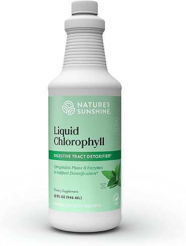 Nature's Sunshine Liquid Chlorophyll - دعم المناعة ، التخلص من السموم والتطهير ، قطرات سائل الكلوروفيل مع زيت النعناع ، دفعة الطاقة الطبيعية ، مزيل العرق الداخلي - 16 أوقية in Kuwait