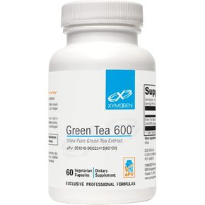 XYMOGEN Green Tea 600 - Ultra Pure Green Tea Extract Capsules - Immune Support Supplement - Supports Heart Health + Brain Health - Gluten Free, Vegan, Non GMO (60 Capsules)