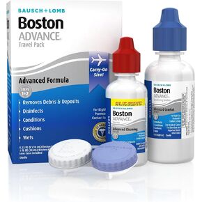 Boston Advance Contact Lens Solution by Bausch+ Lomb ، للحصول على عدسات لاصقة للغاز ، 1 Fl Oz (قد تختلف التغليف)