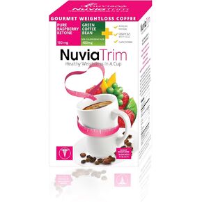 Nuvia Trim - Coffee Fore Fore من أجل فقدان الوزن ، مع Garcinia Cambogia ، و Ketones Raspberry ومستخلص حبوب القهوة الخضراء ، نباتي ، بدون سكر أو ألبان ، رائع لتناول القهوة المثلجة ، حزم 0.15 أوقية (30 CT.)