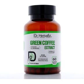 دكتور Herbalist خضراء القهوة الخضراء خلاصة | 450mg | 60 كبسولات | يدعم نمط حياة صحي