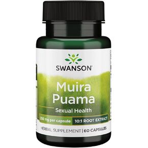 Swanson Muira Puama (10:1) 250 Milligrams 60 Capsules