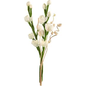 Reed Diffuser Sticks, Reed Diffuser Flower with Rattan Sticks, Brown Branches White Rose Wood Flower Diffuser for Bedroom Bathroom, for Room Fragrance, Home & Office Decor (Color can Gradient)