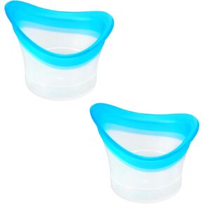 2pcs Eye Wash Cup Eye Wash Bath Kit Silicone Eyes Cleansing Cup for Eyes Rinse Portable eye Care Tool Cleaner for Quick Effective SoothingTired eyes Refresh Clean Dust Makeup Irritants