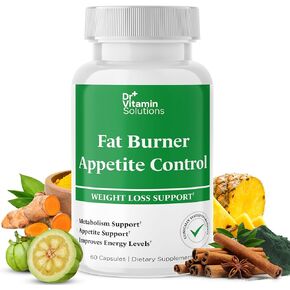 Dr. Vitamin Fat Burner & Appetite Control Weight Loss Supplements for Women & Men - Metabolism Booster w/ L-Carnitine, CLA, Chromium - Appetite Suppressant for Weight Loss - 30 Belly Fat Diet Pills