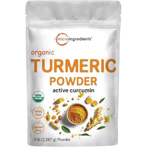 Pure Turmeric Curcumin Supplement 1,000mg | 95% Curcuminoids | 120 Veggie Capsules with Bee Propolis, Ginger, MCT Oil, Fat Soluble Vitamin C, & Black Pepper for Better Absorption | Filler Free