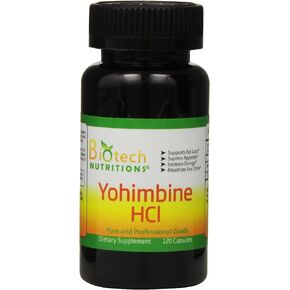 Yohimbine HCl Dietary Supplement, 120 Count