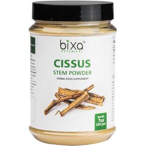 bixa BOTANICAL Ayurvedic Natural Herbal Supplement Cissus Powder (Cissus Quadrangularis/Hadjod) | Natural Herbal Supplement (7 Ounce (Pack of 1))