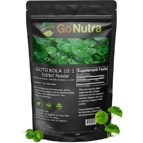 GOTU KOLA 10: 1 استخراج مسحوق (8 أوقية) ، Centella Asiatica | الغلوتين الخالية وغير المعدلة وراثيا | مكملات العشبية الايورفيدا