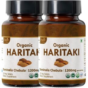 HARITAKI 120 Tablets | Terminalia Chebula (Haritaki) | USDA Organic Certified | Organic and Natural 120tab