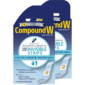 Compound W Wart Remover Maximum Strength One Step Pads, 14 Medicated Pads