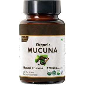 MUCUNA 120 Tablets | Mucuna Pruriens (Mucuna) | USDA Organic Certified | Supports Relaxation | Organic and Natural 120 tab