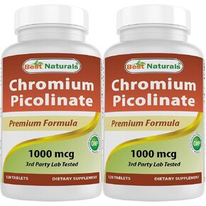 Best Naturals Chromium Picolinate 1000 mcg 120 Tablets