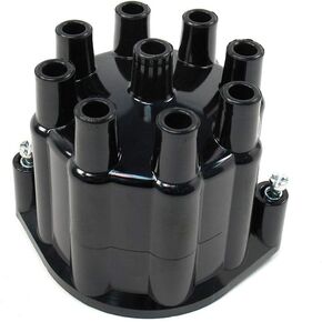 Pertronix D650700 غطاء أسود لمحرك 8 أسطوانات لموزع قاذف اللهب