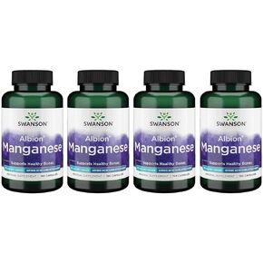 Swanson Albion المخلل المنغنيز glycinate 40 ملليغرام 180 كبسولة