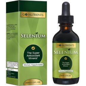 Go Nutrients Selenium Liquid Drops – 200mcg Selenomethionine for Men & Women – Pure Thyroid Support Supplement – High Absorption Tincture – for Immune & Antioxidant Health, & Energy Support, 1 oz