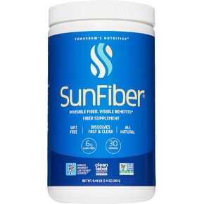 تغذية الغد ، Sunfiber ، مكملات الألياف قبل التثبيت للصحة الهضمية ، FODMAP المنخفضة ، خالية من الغلوتين ، غير متوفرة ، 30 حصة