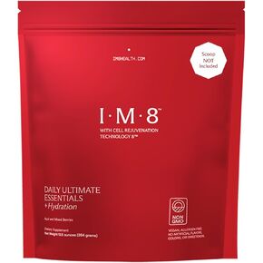 Daily Ultimate Essentials All-in-1 Multivitamin Supplement, 92 Nutrient Rich Ingredients CoQ10, Probiotics, Vitamins, Greens, GF, Acai Mixed Berry (30 Servings, Refill Pouch - Scoop NOT Included)
